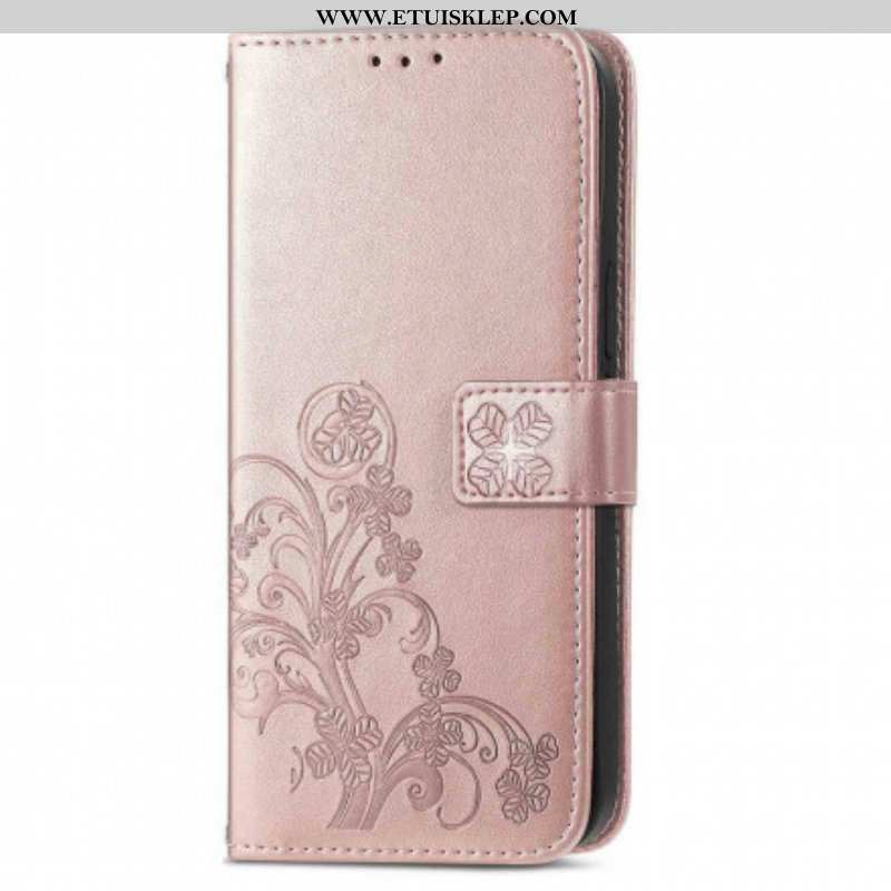 Etui Folio do Oppo A94 5G Czterolistna Koniczyna